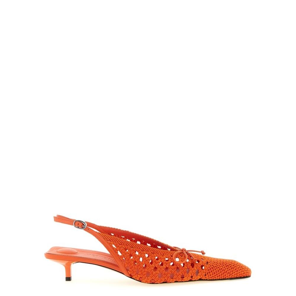 Jacquemus Orange Polyester Mid Heel Women's Pumps - Picture 1 of 5